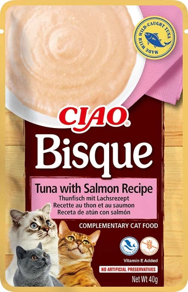 Inaba Ciao Bisque 40g tonijn & zalm Inaba Ciao Bisque 40g tonijn & zalm